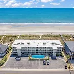 Beautiful Beachfront-Oceanfront First Floor 2Br 2Ba Condo In Cherry Grove, North Myrtle Beach! Renovated With A Fully Equipped Kitchen, 3 Separate Beds, Pool, Private Patio & Steps To The Sand!