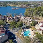 Beautiful Views Of Marsh Water Golf Course Near The Beach And A Pier Nearby