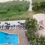 Pelicans Flight At Sandcastle South