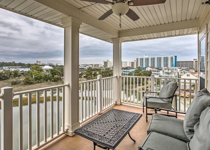 North Myrtle Beach Condo With Views Walk To Beach!