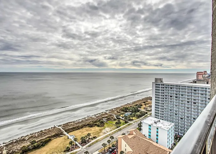Myrtle Beach Ocean-View Condo Walk To Beach!