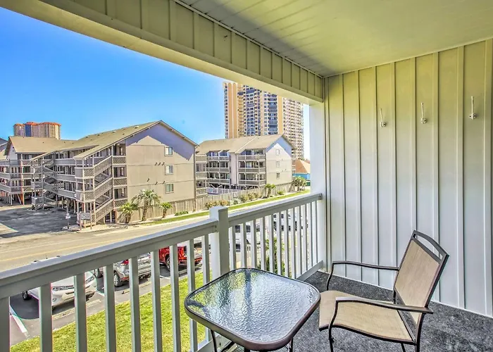 Myrtle Beach Condo With Balcony Walk To Beach!