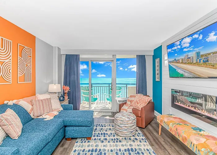 Completely Renovated Oceanfront Condo - King Suite With Led Fireplace! Boardwalk 1034