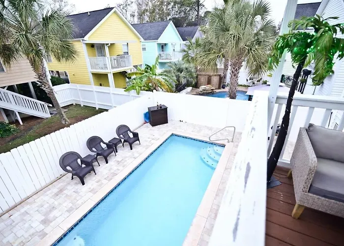 Beach Haven House With Pool And Hot Tub