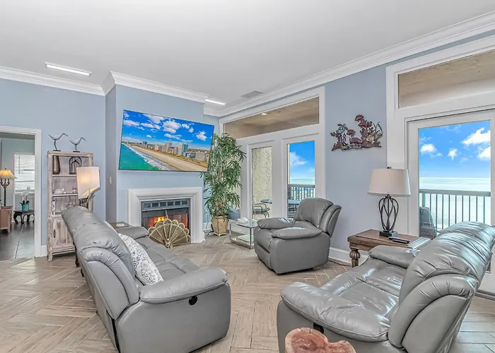 Penthouse Luxury Oceanfront Condo 3 Bedrooms 3 Bathrooms Ocean Dunes Tower 1 Unit 4155