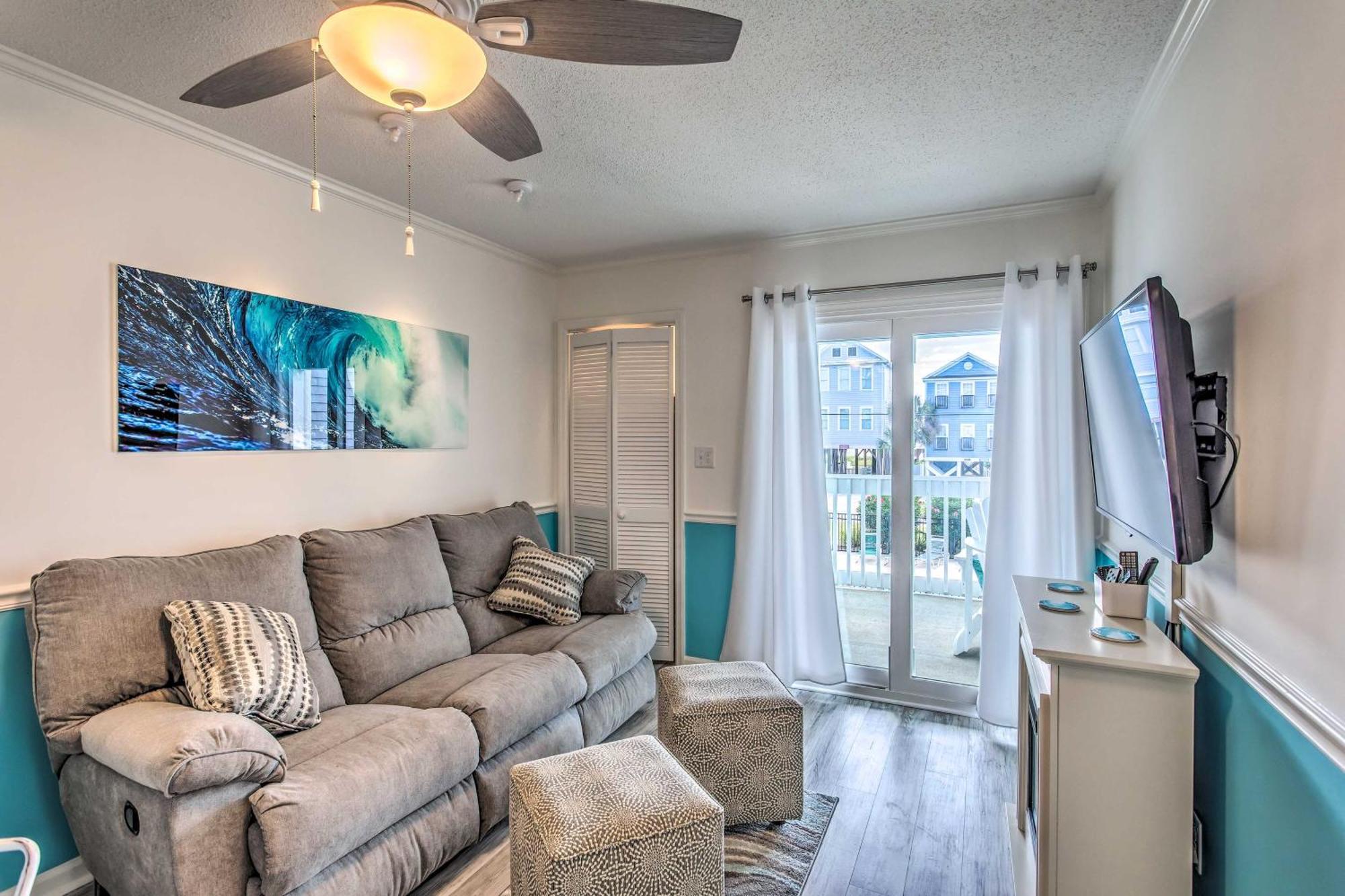 Apartment Surfside Escape With Pool - Walk To Ocean!
