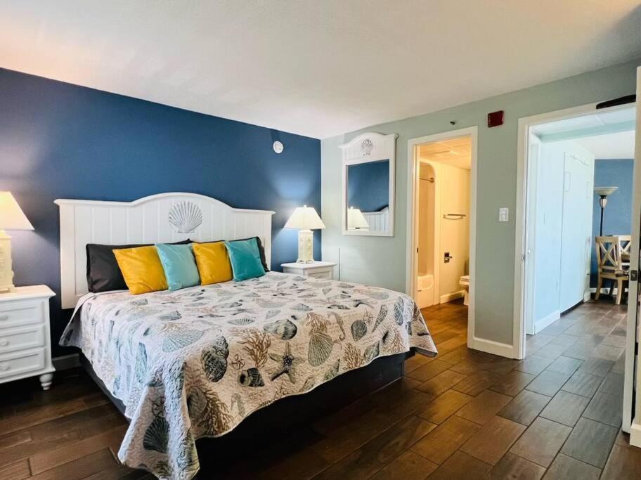 *ocean View Beauty*king Bed*rooftop Pool*beach*hot Tubs*m123 Myrtle Beach
