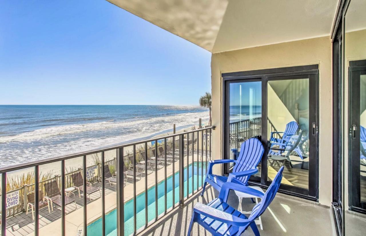 Oceanfront Oasis W/ Pool, Steps From Beach! Apartment *