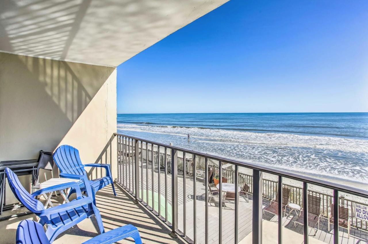 Apartment Oceanfront Oasis W/ Pool, Steps From Beach!