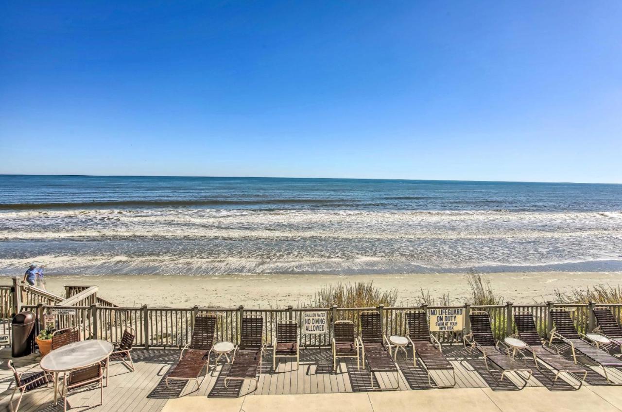 Oceanfront Oasis W/ Pool, Steps From Beach! Apartment Myrtle Beach