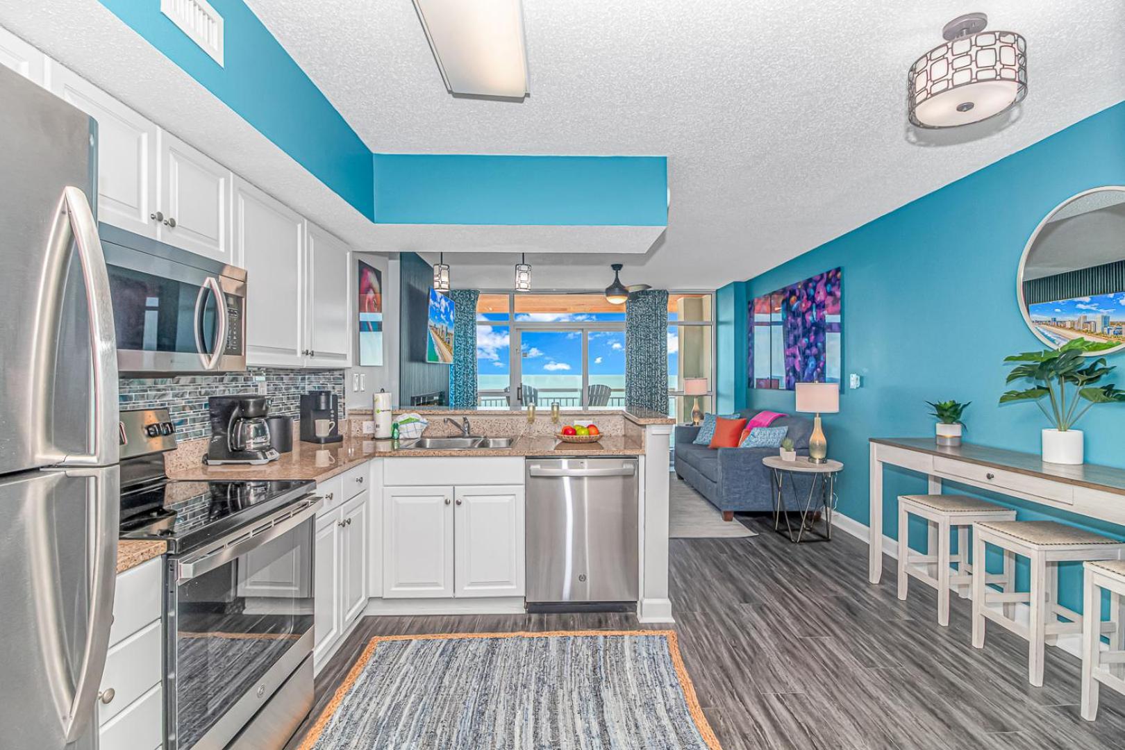 Luxury Penthouse Suite! Led Fireplace-completely Remodeled! Indoor Waterpark! Dunes Village 1405
