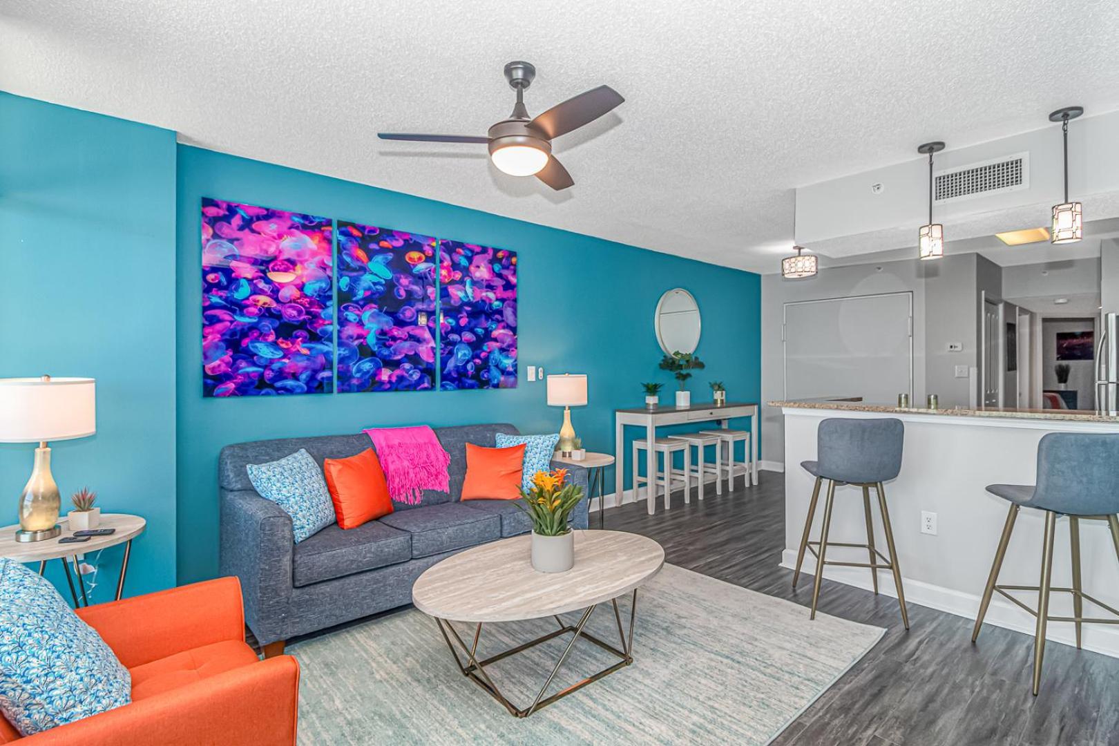 Luxury Penthouse Suite! Led Fireplace-completely Remodeled! Indoor Waterpark! Dunes Village 1405 *