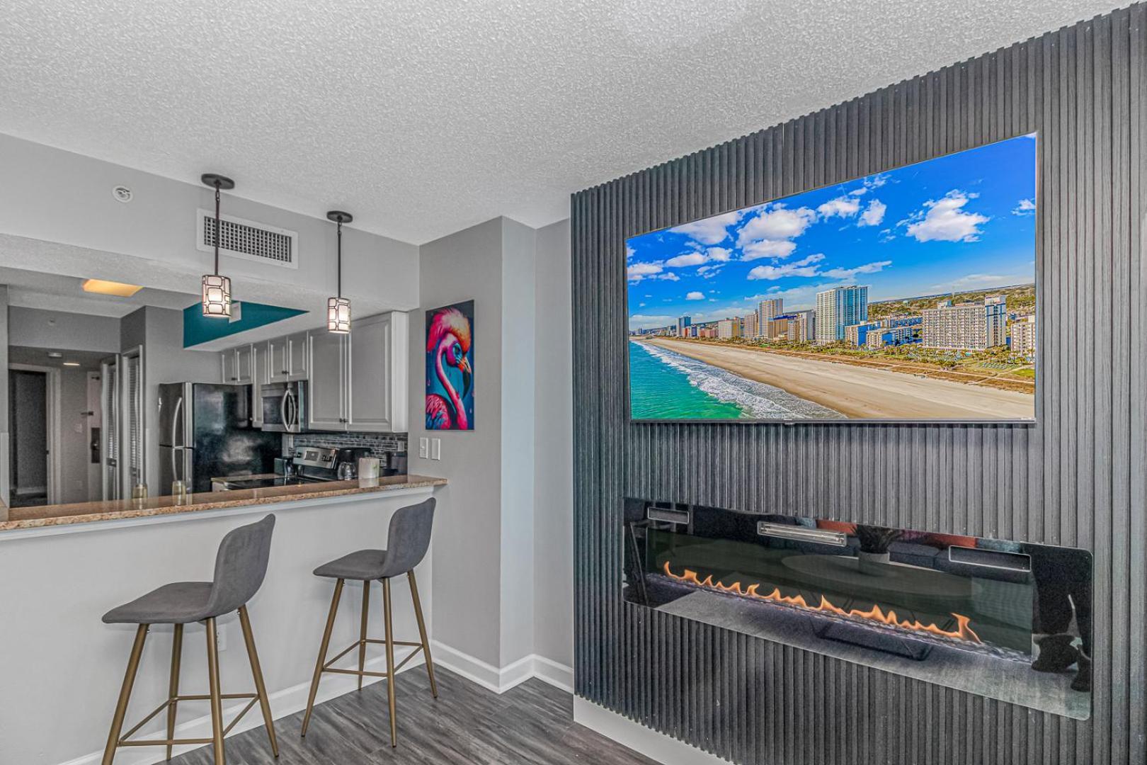 Luxury Penthouse Suite! Led Fireplace-completely Remodeled! Indoor Waterpark! Dunes Village 1405 Myrtle Beach