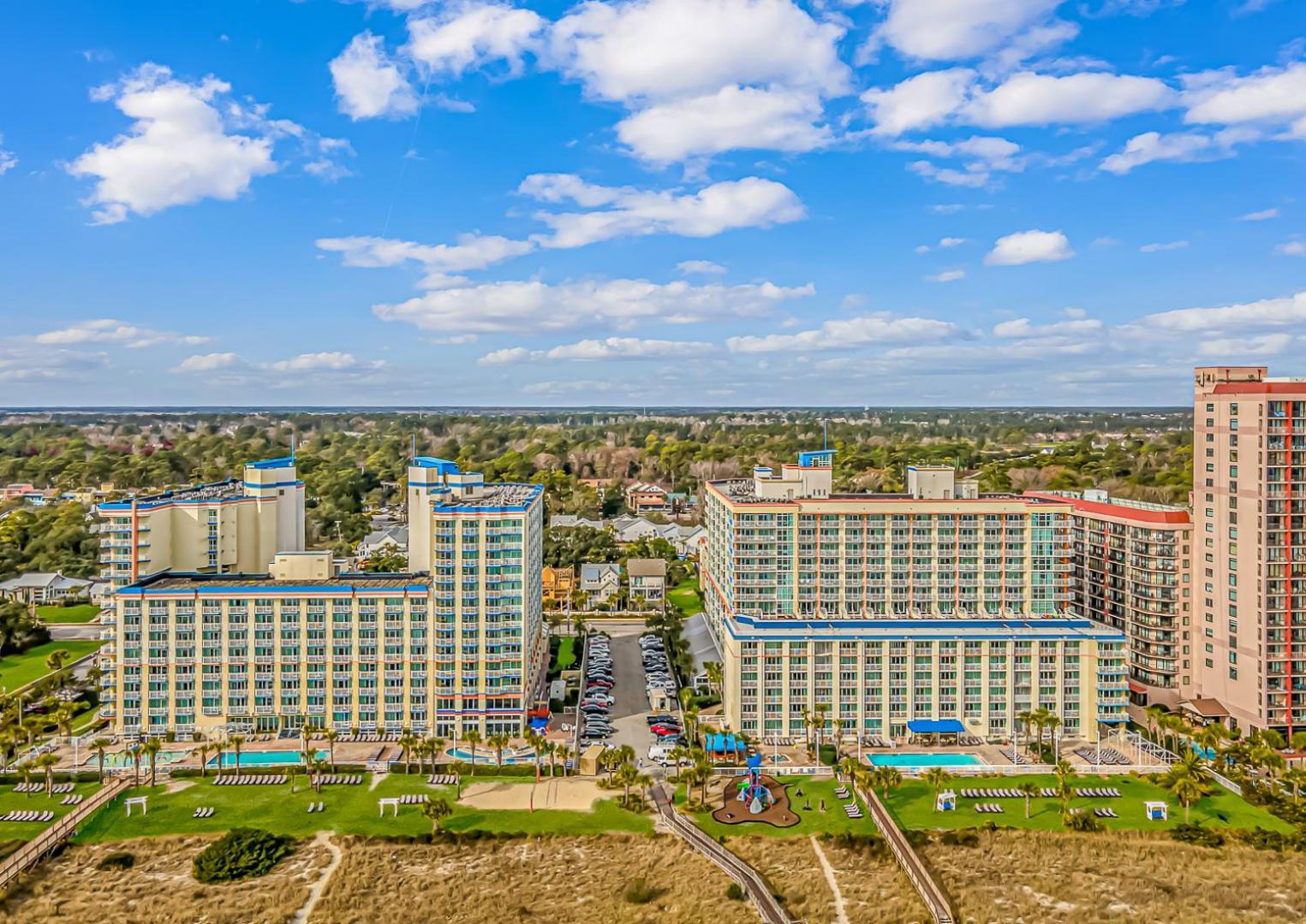 Oceanfront With Massive Indoor Waterpark! Water Slides And More! Dunes Village 347 Myrtle Beach