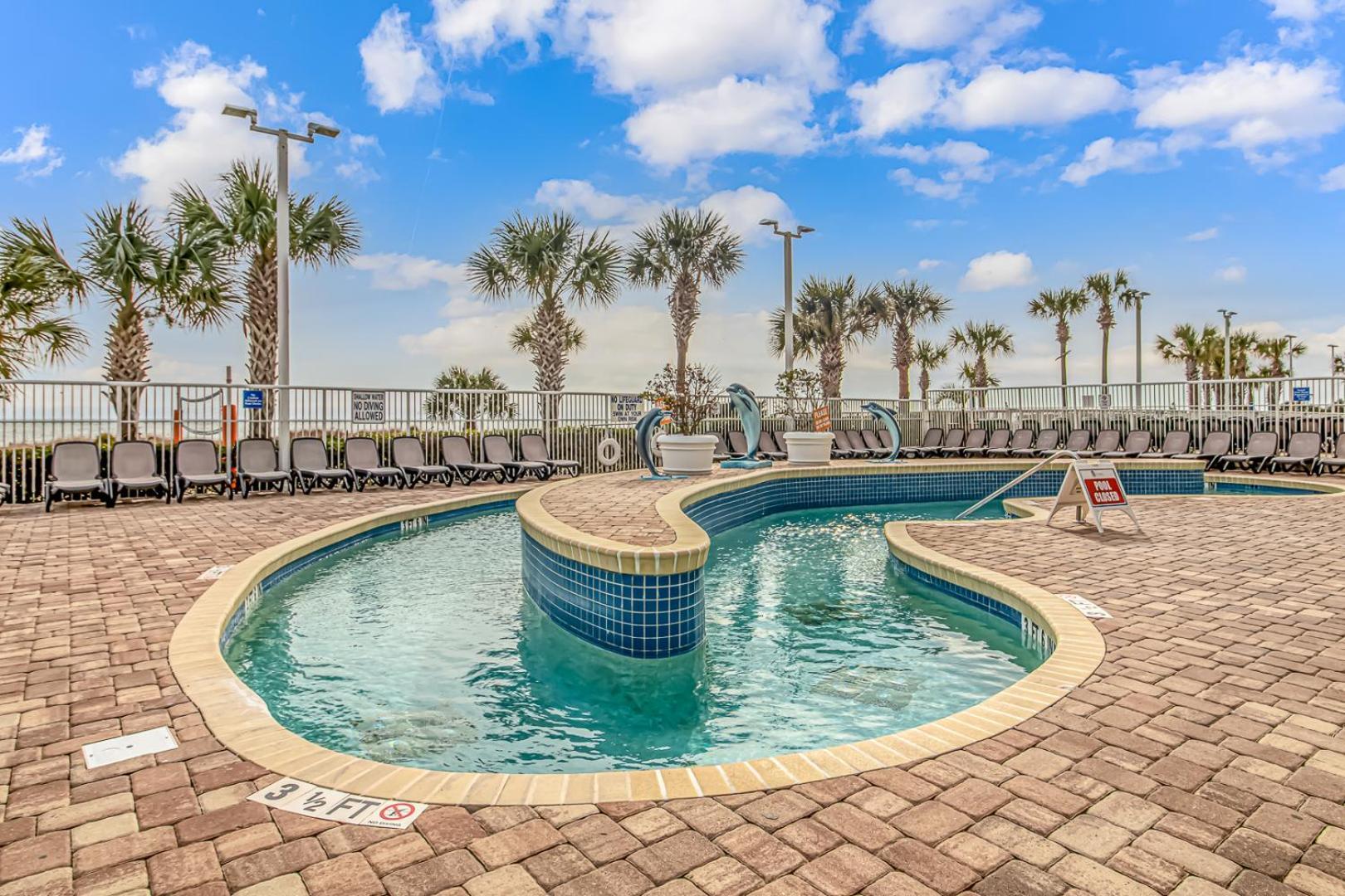 Oceanfront With Massive Indoor Waterpark! Water Slides And More! Dunes Village 347 *