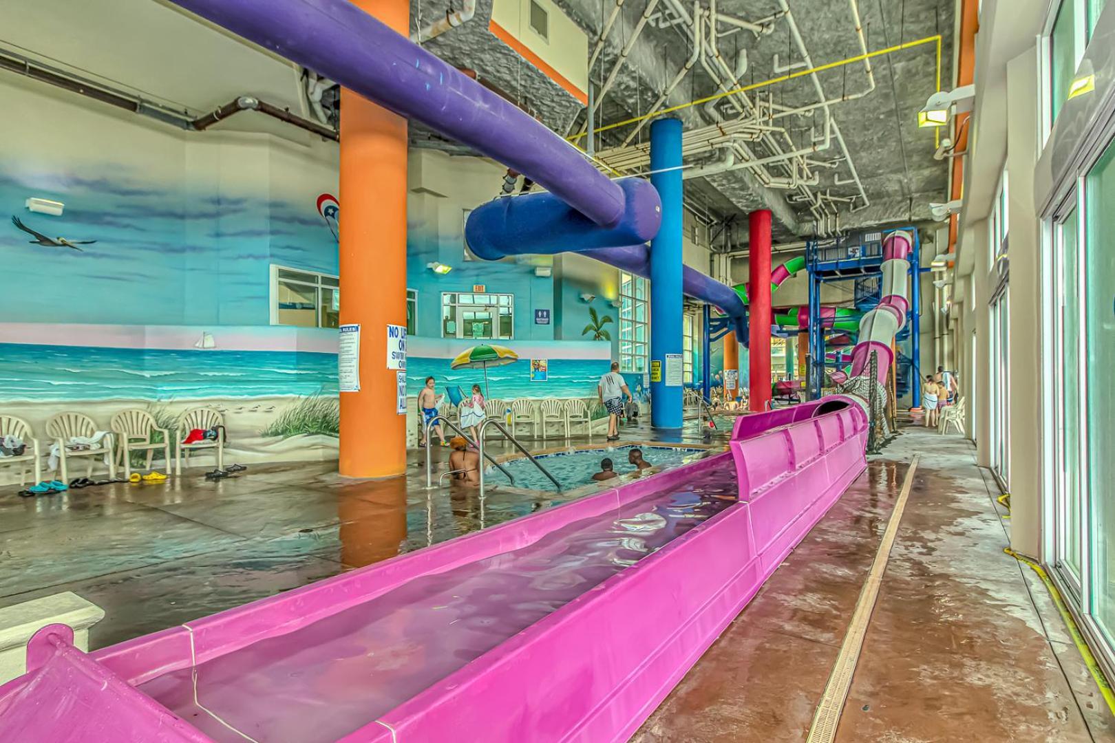 Oceanfront With Massive Indoor Waterpark! Water Slides And More! Dunes Village 347 Myrtle Beach