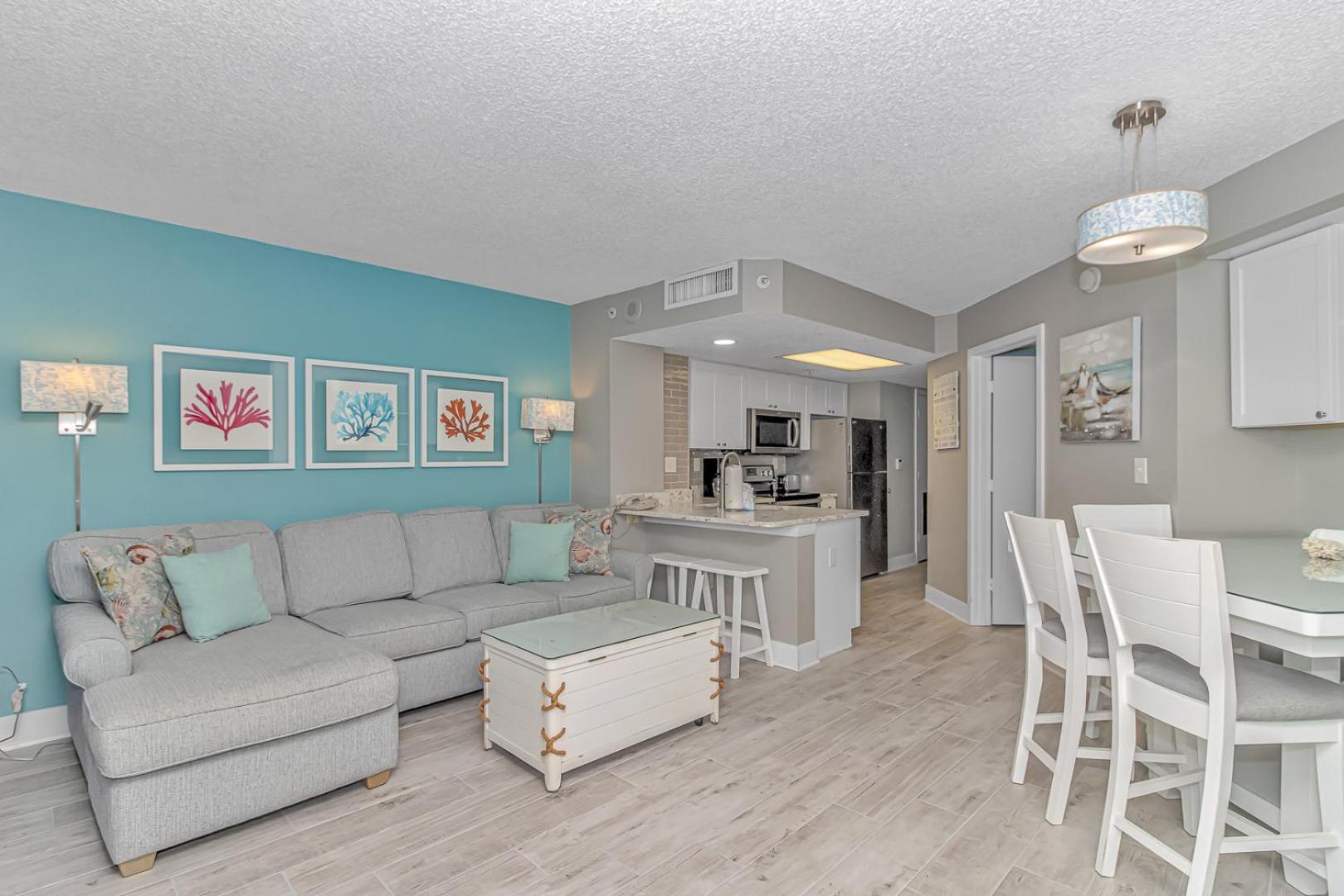 Immaculate! Beautifully Renovated Oceanfront 1 Bedroom - Sleeps 6! - Roxanne Towers Unit 804 * Myrtle Beach
