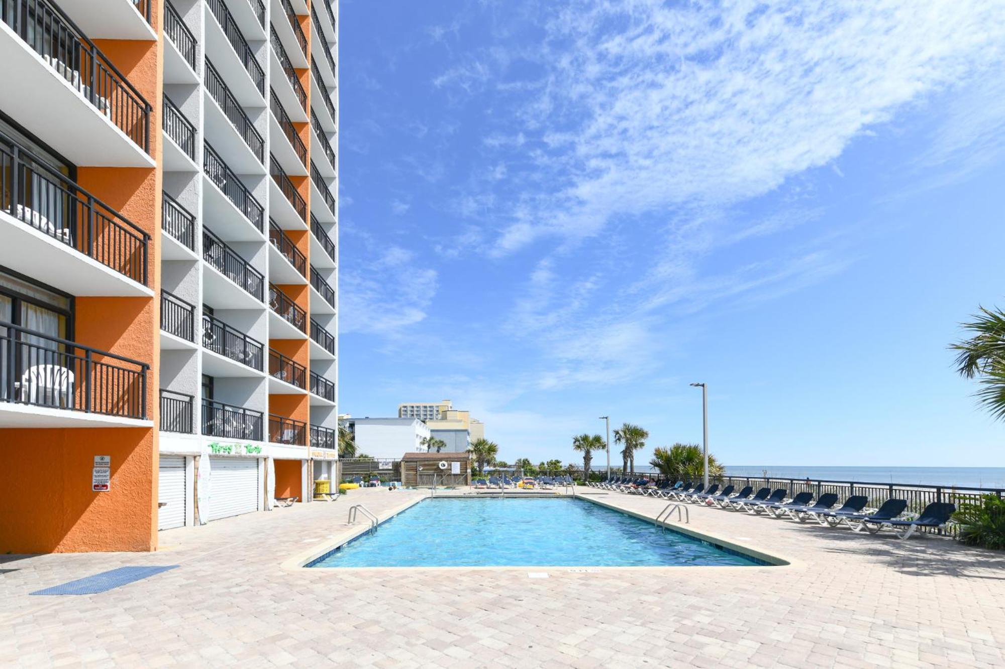Beautiful Ocean View With Two Balconies Unit 351 At The Landmark Private Host No Waterpark Access Aparthotel Myrtle Beach