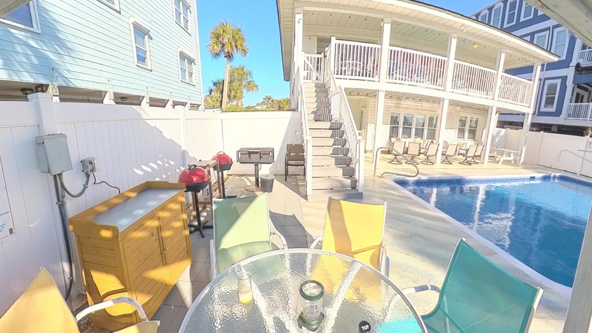 Lavish Accessible, On Ocean, 4 King Beds, Huge Private Pool, Yard, Spa, Patio, Bbq, & Game Tables * Myrtle Beach