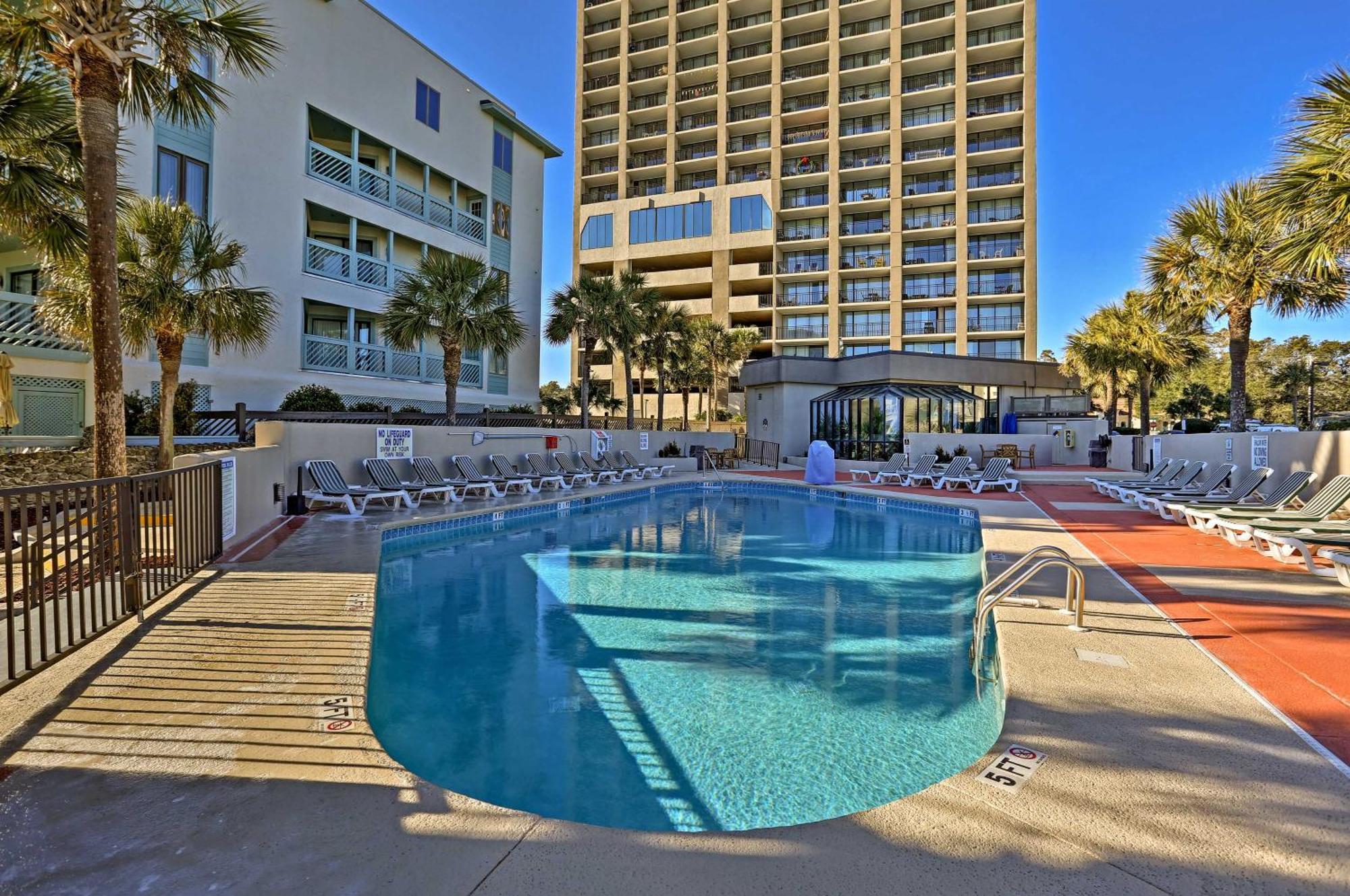 Walk To Myrtle With Views And Pool Access Apartment Myrtle Beach