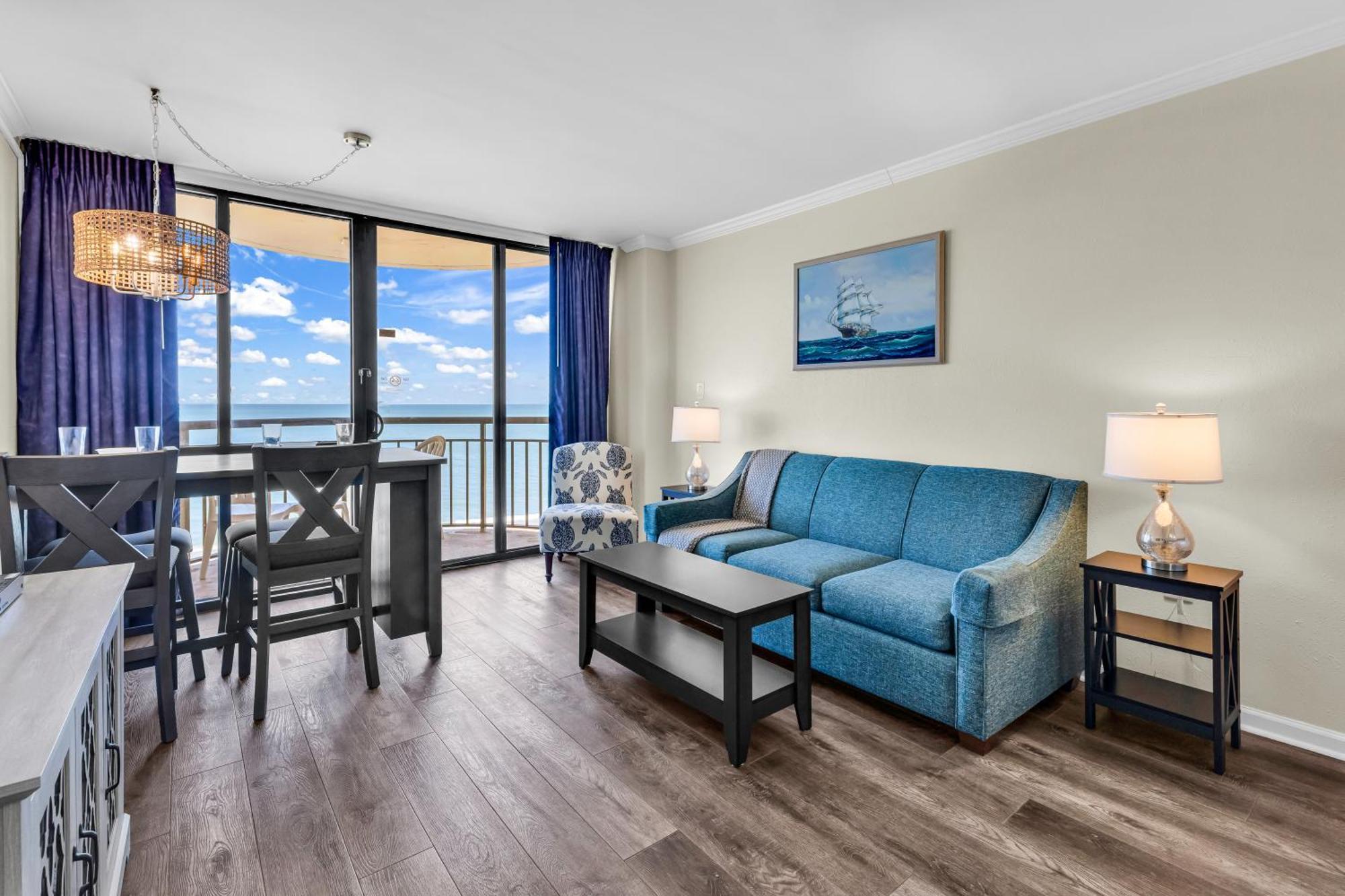 Oceanfront W Balcony King Bed Meridian Plaza * Myrtle Beach