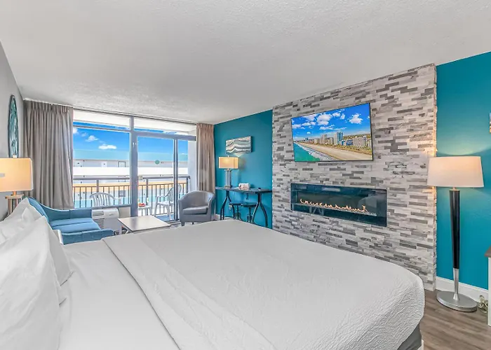 Immaculate! Led Fireplace - Renovated King Suite - Sleeps 4! - Landmark Resort 1508