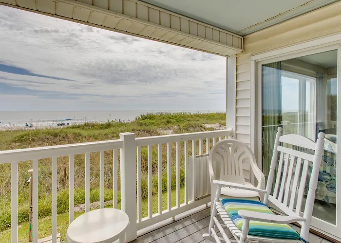 Sunny Windy Hill Beachfront Condo With Private Patio